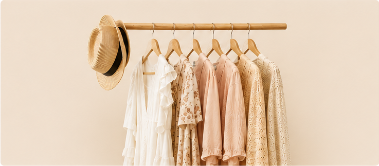 Ropa en exposición